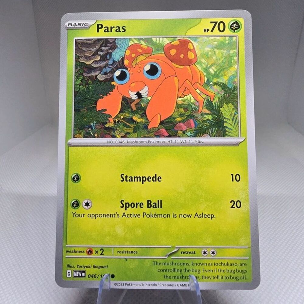 Paras 46 pokemon scarlet & violet 151 mew